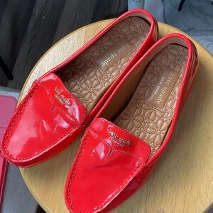 Kate Spade Glossy Red Flats